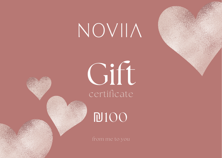 🎁 גיפט קארד של Noviia – מתנה מושלמת לבחירה חכמה