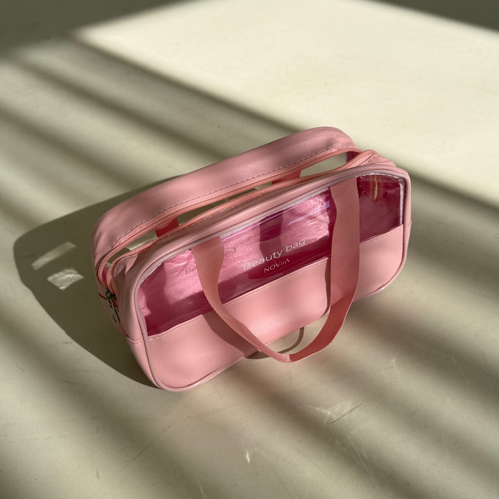 תיק רחצה ורוד M